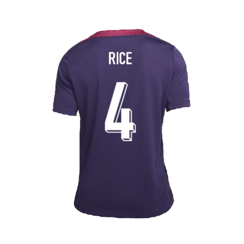 2024-2025 England Strike Training Shirt (Purple Ink) (Rice 4)