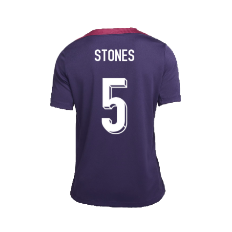 2024-2025 England Strike Training Shirt (Purple Ink) (Stones 5)