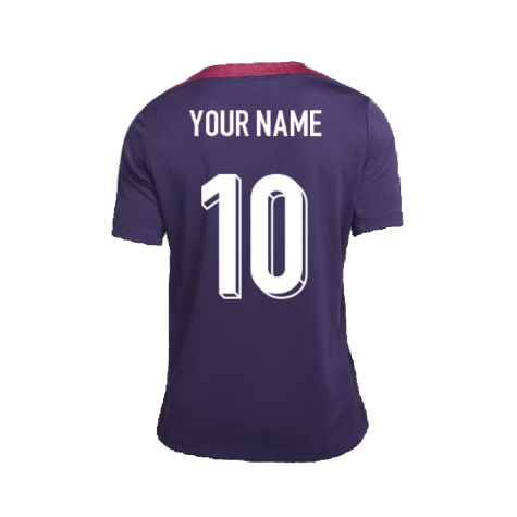 2024-2025 England Strike Training Shirt (Purple Ink) (Your Name)