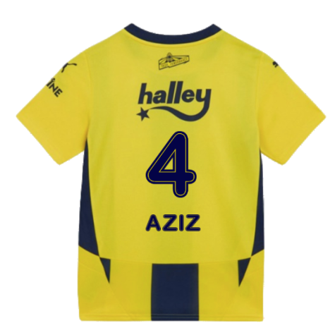 2024-2025 Fenerbahce Home Shirt (Kids) (Aziz 4)