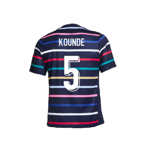 2024-2025 France Academy Pro Home Pre-Match Top (Navy) (Kounde 5)