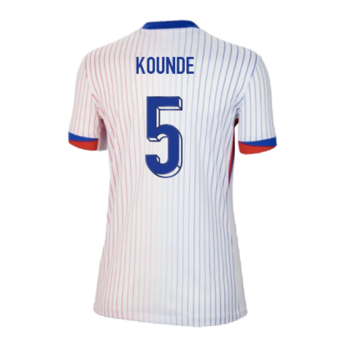 2024-2025 France Away Shirt (Womens) (Kounde 5)