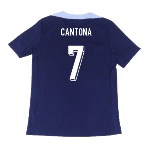 2024-2025 France Dri-Fit Strike Training Shirt (Navy) (Cantona 7)