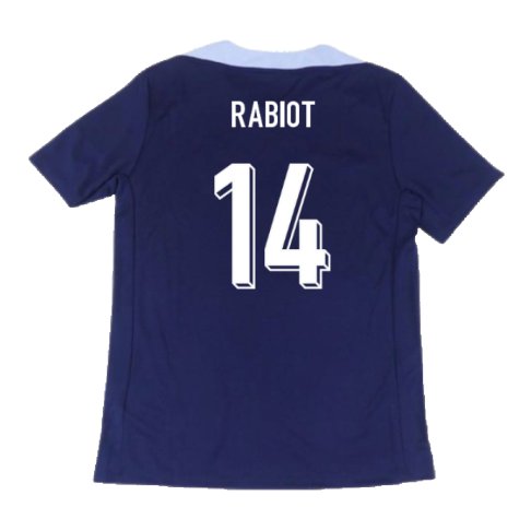 2024-2025 France Dri-Fit Strike Training Shirt (Navy) (Rabiot 14)