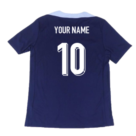 2024-2025 France Dri-Fit Strike Training Shirt (Navy) (Your Name)