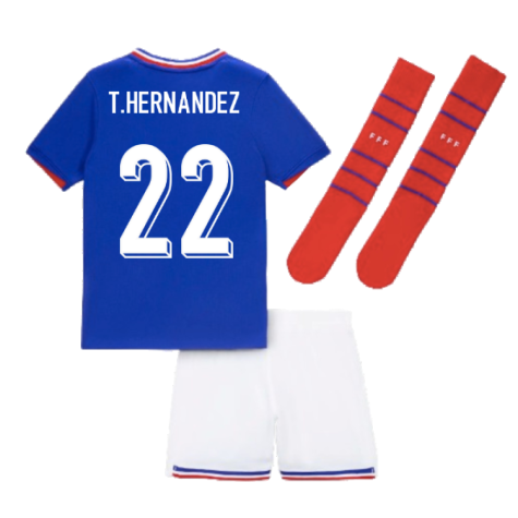 2024-2025 France Home Little Boys Mini Kit (T.Hernandez 22)