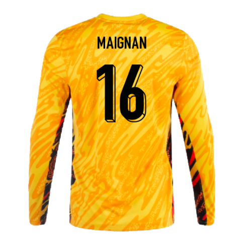 2024-2025 France Home LS Goalkeeper Shirt (Yellow) (Maignan 16)