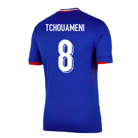 2024-2025 France Home Shirt (Tchouameni 8)