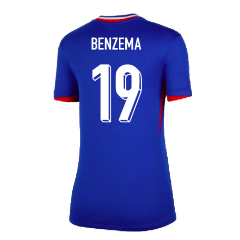 2024-2025 France Home Shirt (Womens) (Benzema 19)