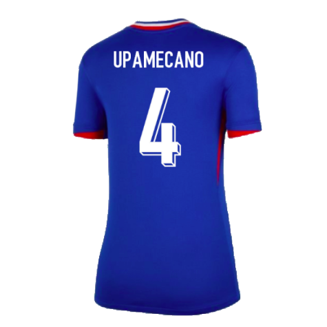 2024-2025 France Home Shirt (Womens) (Upamecano 4)