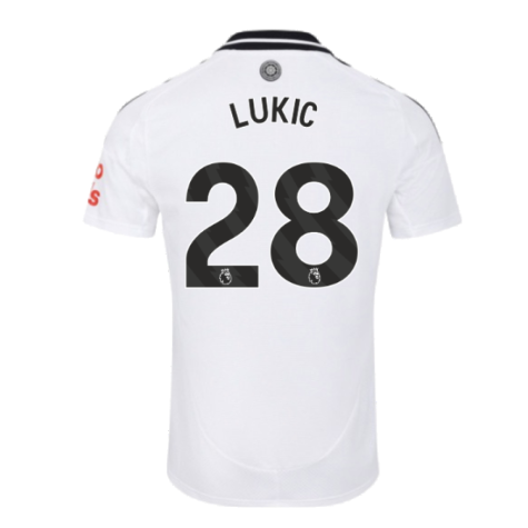 2024-2025 Fulham Home Shirt (Lukic 28)