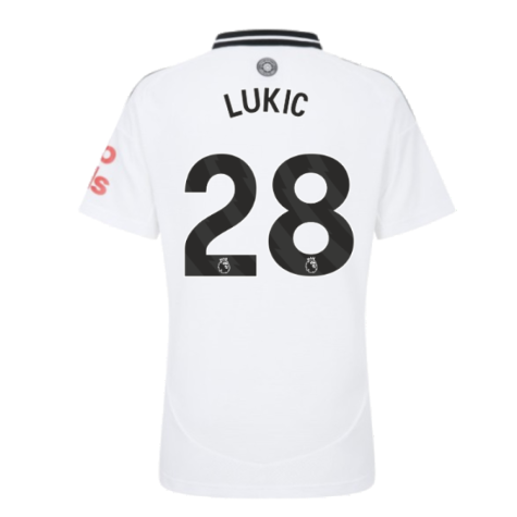 2024-2025 Fulham Home Shirt (Womens) (Lukic 28)