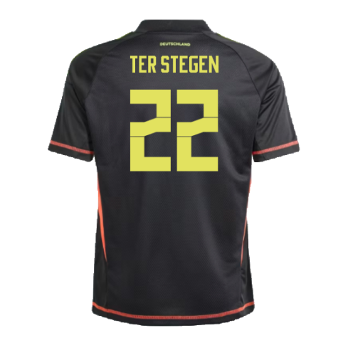 2024-2025 Germany Home Goalkeeper Shirt (Black) - Kids (Ter Stegen 22)