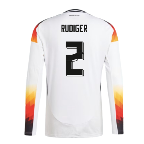 2024-2025 Germany Long Sleeve Home Shirt (Rudiger 2)