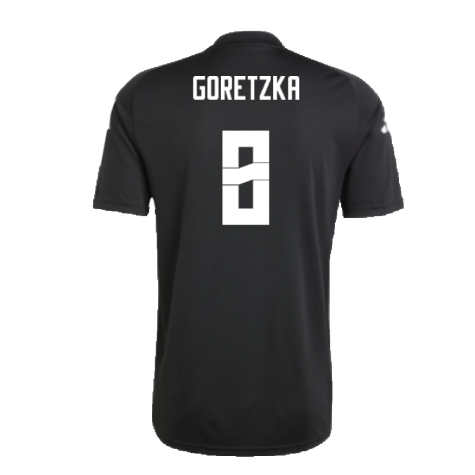 2024-2025 Germany Pre-Match Shirt (Black) (Goretzka 8)