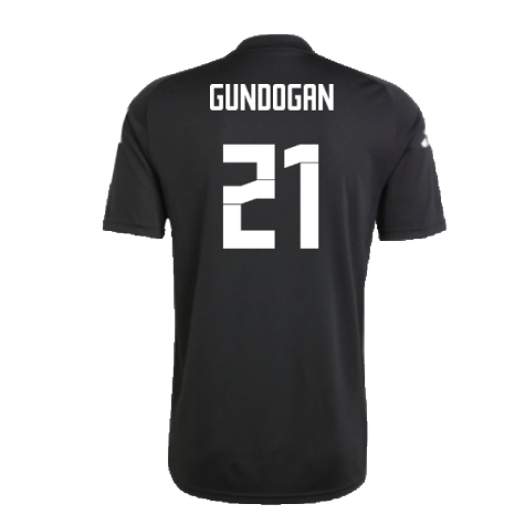 2024-2025 Germany Pre-Match Shirt (Black) (Gundogan 21)