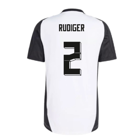 2024-2025 Germany Training Jersey (White) (Rudiger 2)