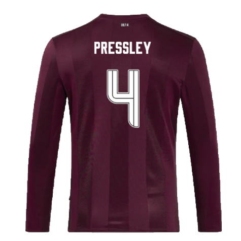 2024-2025 Hearts Long Sleeve Home Shirt (Pressley 4)