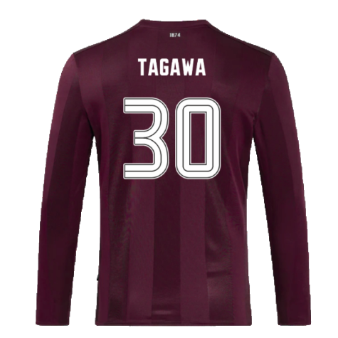 2024-2025 Hearts Long Sleeve Home Shirt (Tagawa 30)