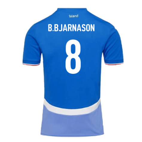 2024-2025 Iceland Home Shirt (B.Bjarnason 8)