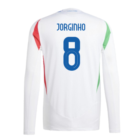 2024-2025 Italy Authentic Long Sleeve Away Shirt (JORGINHO 8)