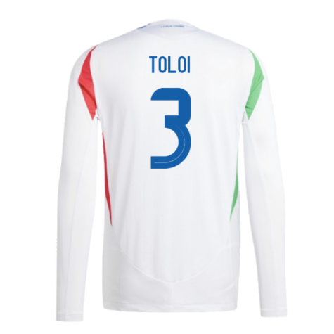 2024-2025 Italy Authentic Long Sleeve Away Shirt (TOLOI 3)