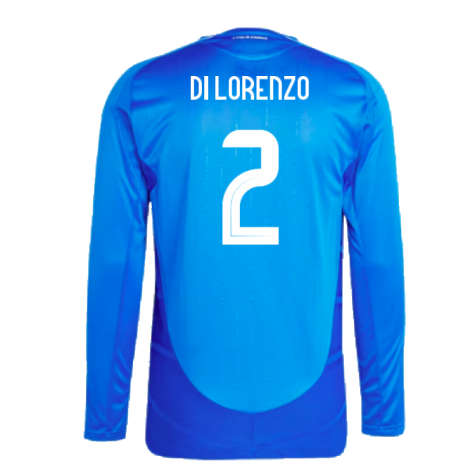 2024-2025 Italy Authentic Long Sleeve Home Shirt (DI LORENZO 2)