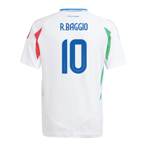 2024-2025 Italy Away Shirt (Kids) (R.BAGGIO 10)