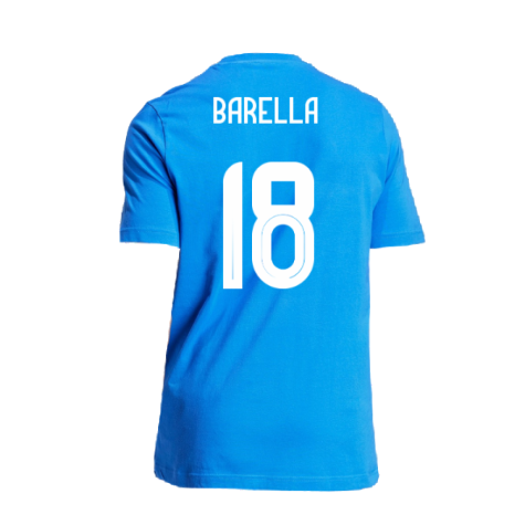 2024-2025 Italy DNA Graphic Tee (Blue) (BARELLA 18)