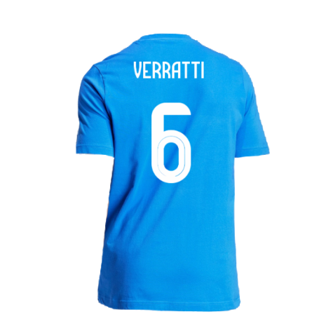 2024-2025 Italy DNA Graphic Tee (Blue) (VERRATTI 6)