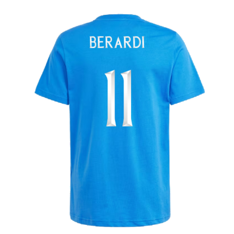 2024-2025 Italy DNA Tee (Blue) - Kids (BERARDI 11)