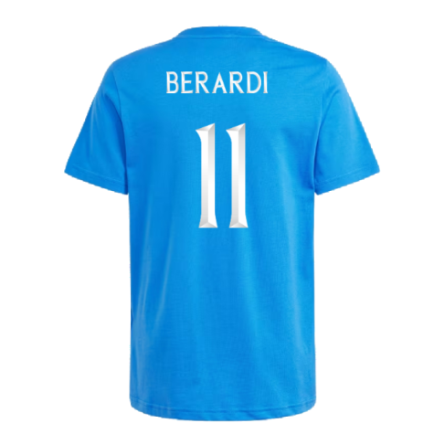 2024-2025 Italy DNA Tee (Blue) - Kids (BERARDI 11)