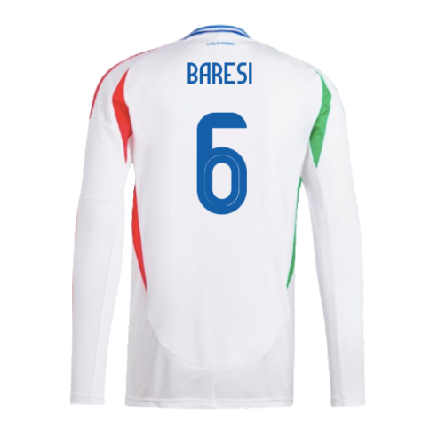 2024-2025 Italy Long Sleeve Away Shirt (BARESI 6)