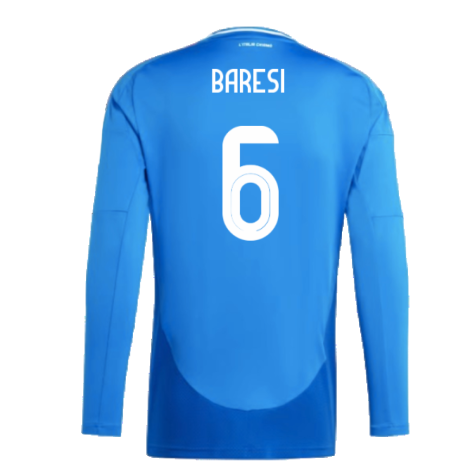 2024-2025 Italy Long Sleeve Home Shirt (BARESI 6)