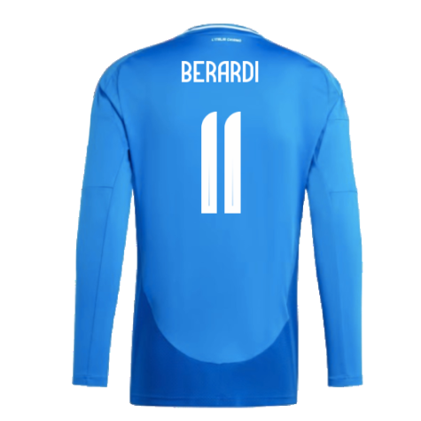 2024-2025 Italy Long Sleeve Home Shirt (BERARDI 11)