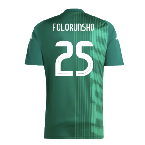 2024-2025 Italy Pre-Match Shirt (Green) (FOLORUNSHO 25)