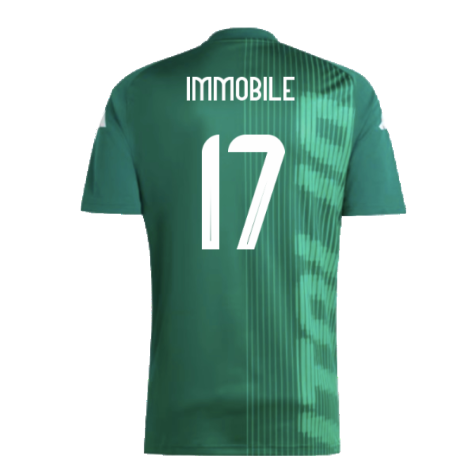 2024-2025 Italy Pre-Match Shirt (Green) (IMMOBILE 17)