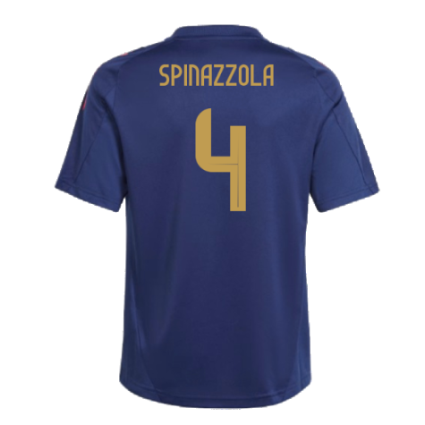 2024-2025 Italy Training Jersey (Navy) - Kids (SPINAZZOLA 4)