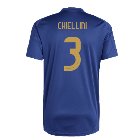 2024-2025 Italy Training Tee (Navy) (CHIELLINI 3)