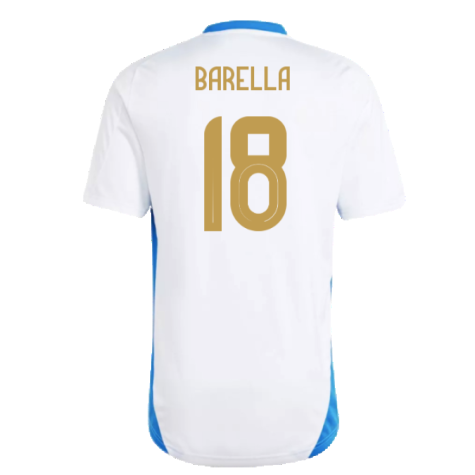 2024-2025 Italy Training Tee (White) (BARELLA 18)