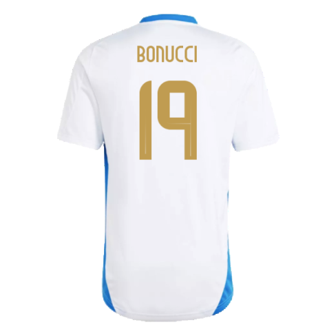 2024-2025 Italy Training Tee (White) (BONUCCI 19)