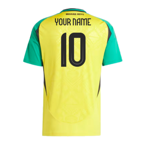 2024-2025 Jamaica Home Shirt (Your Name)