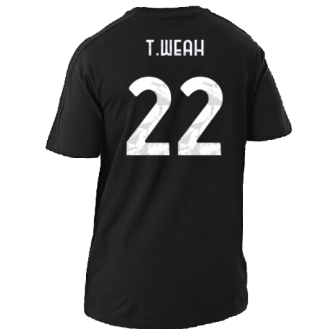 2024-2025 Juventus DNA Tee (Black) (T.Weah 22)