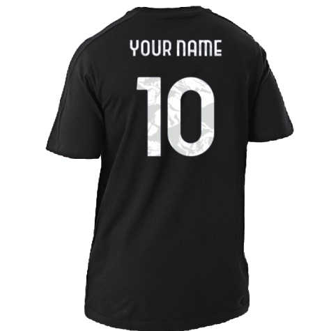 2024-2025 Juventus DNA Tee (Black) (Your Name)