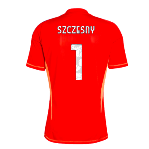 2024-2025 Juventus Home Goalkeeper Shirt (Red) (Szczesny 1)