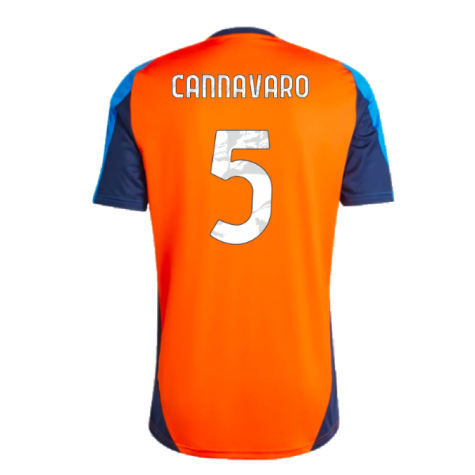 2024-2025 Juventus Training Jersey (Orange) (Cannavaro 5)