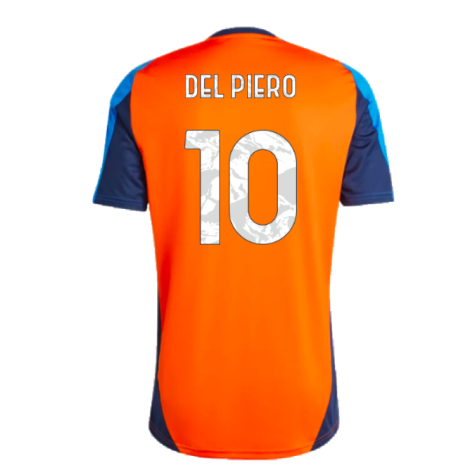 2024-2025 Juventus Training Jersey (Orange) (Del Piero 10)