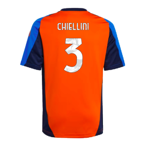 2024-2025 Juventus Training Jersey (Orange) - Kids (Chiellini 3)