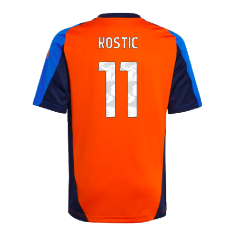 2024-2025 Juventus Training Jersey (Orange) - Kids (Kostic 11)