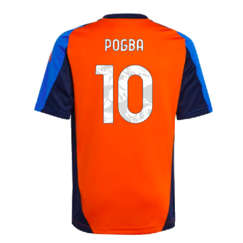 2024-2025 Juventus Training Jersey (Orange) - Kids (Pogba 10)